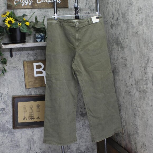 Universal Thread Olive Wide-Leg Jeans - Picture 2 of 9